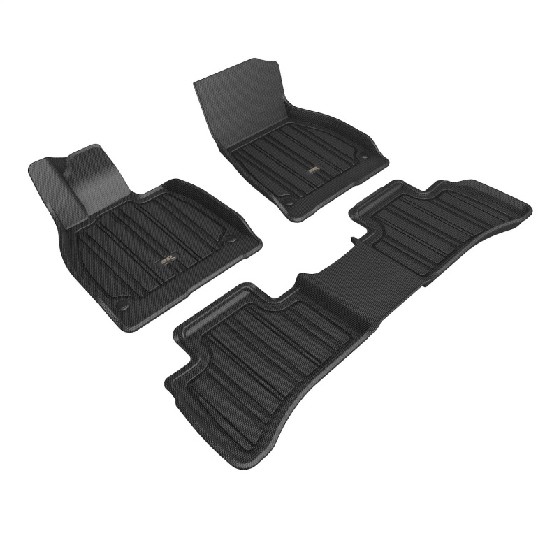 Mercedes-Benz EQS Floor Mat Set - Front + Rear - 3D MAXpider - ELITECT - Black - `22-`23 Mercedes-Benz EQS Floor Mat Set - Front + Rear - 3D MAXpider - ELITECT - Black - `22-`23